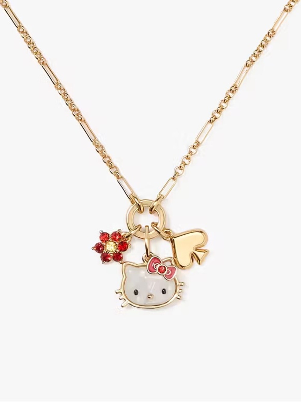 New Hello Kitty X Kate Spade New York Charm Pendant Necklace